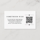 Honeymoon Wish/Fund Kaart w QR Code Insert (Voorkant)
