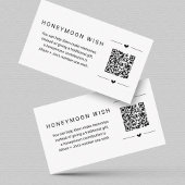 Honeymoon Wish/Fund Kaart w QR Code Insert