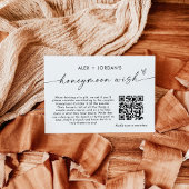 Honeymoon Wish Kaart | QR Code Honeymoon Fund