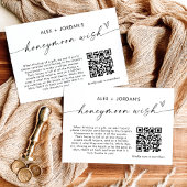 Honeymoon Wish Kaart | QR Code Honeymoon Fund