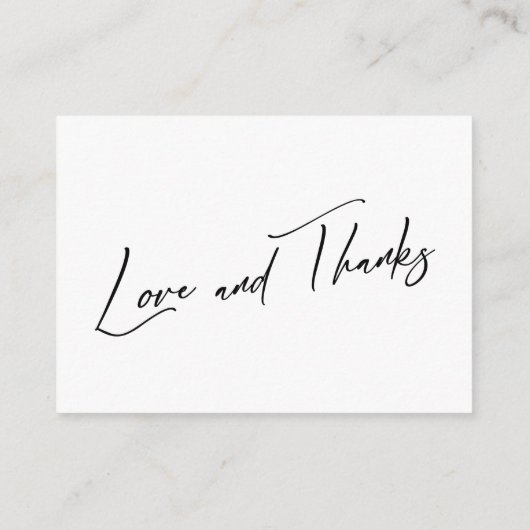 Honeymoon wish modern handschrift Simple Wedding Informatiekaartje (Achterkant)