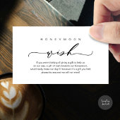 Honeymoon Wish, modern romantisch design Informatiekaartje