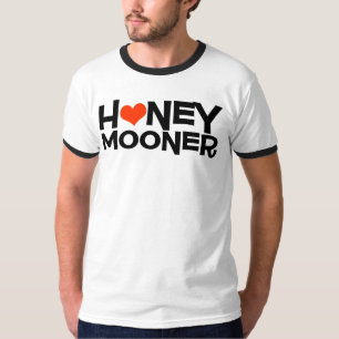 Honeymooner met Heart Pas getrouwd T-shirt