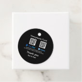 Honeymoonfonds PayPal Venmo QR-code dank je Bedankjes Labels (In situ)