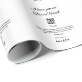Honeymoonfonds scan QR-code naam toevoegen  Cadeaupapier (Rol Hoek)