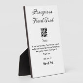 Honeymoonfonds scan QR-code naam toevoegen Fotoplaat (Zijkant)
