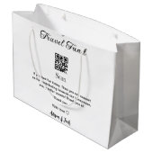 Honeymoonfonds scan QR-code naam toevoegen Groot Cadeauzakje (Achterkant Gekanteld)
