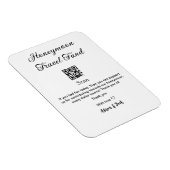 Honeymoonfonds scan QR-code naam toevoegen  Magneet (Rechterzijde)