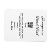 Honeymoonfonds scan QR-code naam toevoegen  Magneet (Horizontaal)