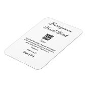 Honeymoonfonds scan QR-code naam toevoegen  Magneet (Linkerzijde)