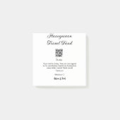 Honeymoonfonds scan QR-code naam toevoegen Post-it® Notes (Voorkant)
