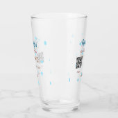 Honeymoonfonds Voeg Q R-code koppelnaam bruiloft Glas (Links)