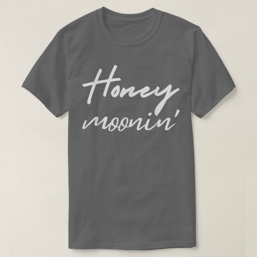 Honeymoonin Bride Groom Honeymoon Vacation bruilof T-shirt (Design voorkant)