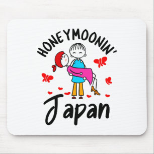 Honeymoonin'-shirt honeymoon koppels bruid bruideg muismat