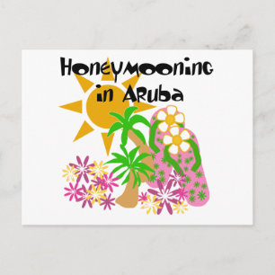 Honeymooning in Aruba Briefkaart