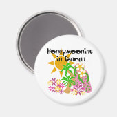 Honeymooning in Cancun Magneet (Voorkant / Achterkant)