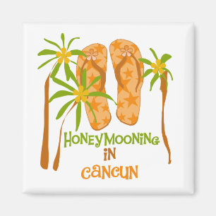 Honeymooning in Cancun Magnet