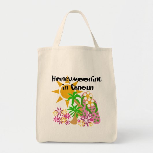 Honeymooning in Cancun Tote Bag (Voorkant)