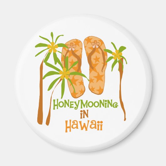 Honeymooning in Hawaii Magneet (Voorkant)