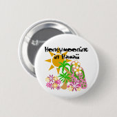 Honeymooning in Hawaii Ronde Button 5,7 Cm (Voorkant /achterkant)