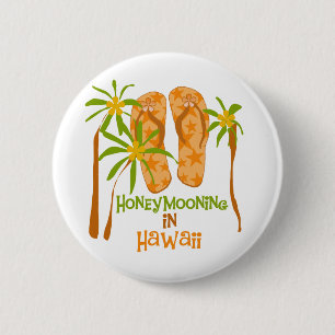 Honeymooning in Hawaii Ronde Button 5,7 Cm