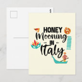 Honeymooning in Italië Paar Matching Vacation Briefkaart (Voorkant / Achterkant)