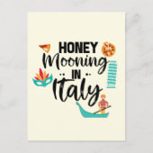 Honeymooning in Italië Paar Matching Vacation Briefkaart (Voorkant)