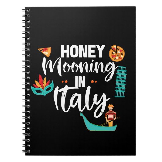 Honeymooning in Italië Paar Matching Vacation Notitieboek (Voorkant)