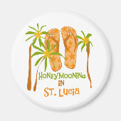 Honeymooning in Saint Lucia Magneet (Voorkant)