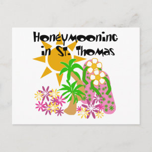 Honeymooning in St. Thomas Briefkaart