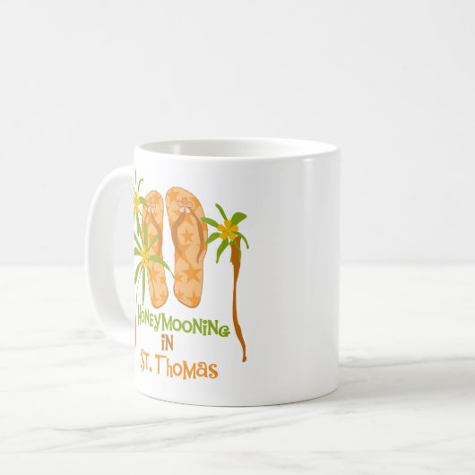 Honeymooning in St. Thomas Koffiemok (Voorkant links)