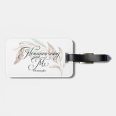 Honeymooning MR Waterverf Eucalyptus Leaves Bagagelabel (Achterkant horizontaal)