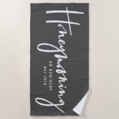 Honeymooning Strandlaken (Voorkant)