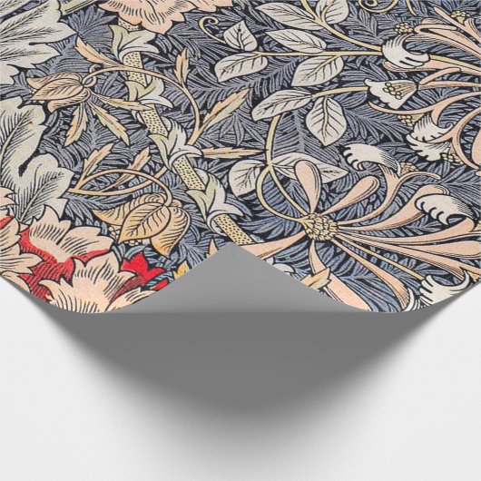 Honeysuckle (1896) van William Morris Cadeaupapier (Hoek)