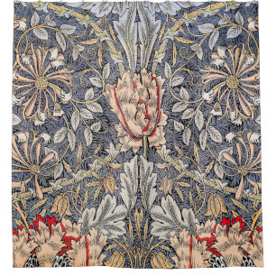 Honeysuckle (1896) van William Morris Douchegordijn