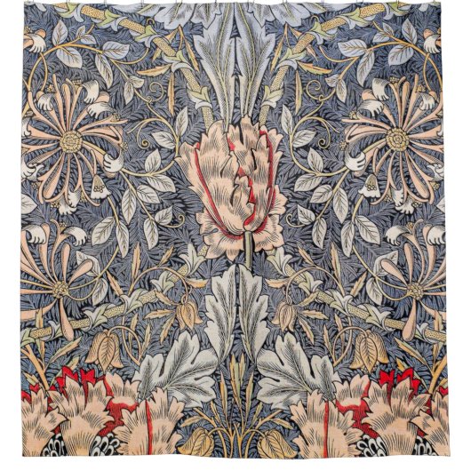 Honeysuckle (1896) van William Morris Douchegordijn (Voorkant)