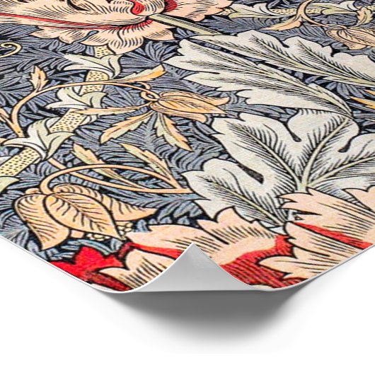 Honeysuckle (1896) van William Morris Poster (Hoek)