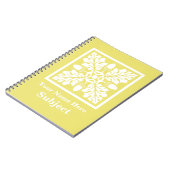 Honeysuckle Acorn en Leaf Tile Design Notitieboek (Linkerzijde)