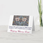 Honeysuckle Art Nouveau Flowers Wenskaart Kaart (Achterkant)