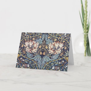 Honeysuckle Art Nouveau Flowers Wenskaart Kaart