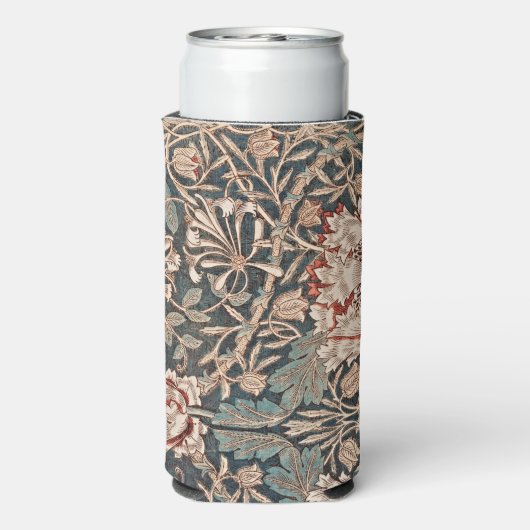 Honeysuckle  artwork, esthetische bloem seltzer blikjeskoeler (Seltzer Achterkant)