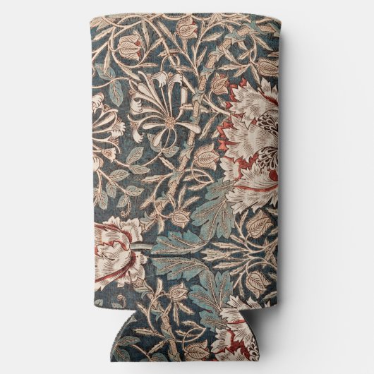 Honeysuckle artwork, esthetische bloem seltzer blikjeskoeler (Achterkant)