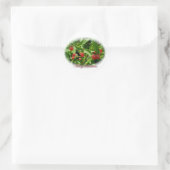 Honeysuckle Berries Kerst stickers (Tas)