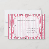Honeysuckle Birch Tree Wedding Response Kaart (Voorkant)