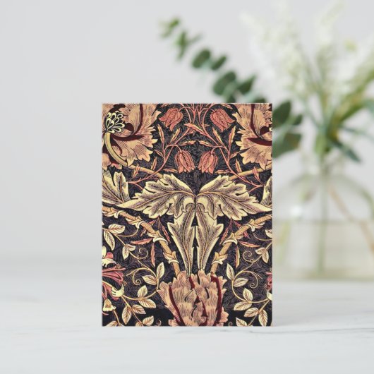 Honeysuckle,  bloemontwerp, briefkaart (Staand voorkant)