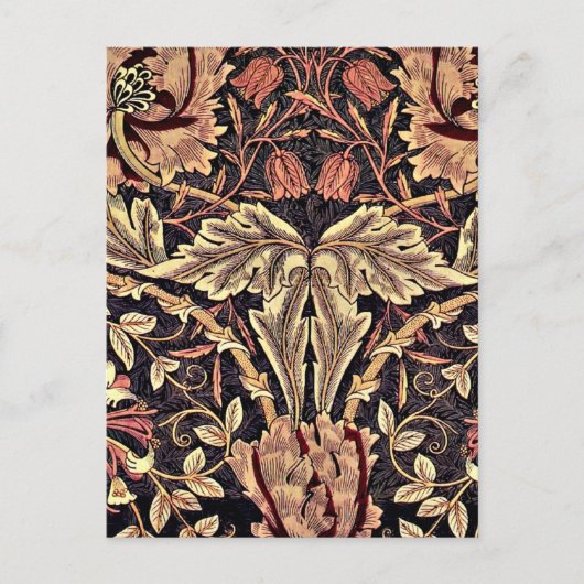 Honeysuckle,  bloemontwerp, briefkaart (Voorkant)