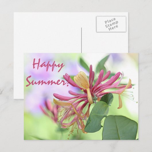 Honeysuckle Briefkaart (Voorkant / Achterkant)