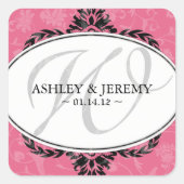 Honeysuckle bruiloft gunst Stickers (Voorkant)