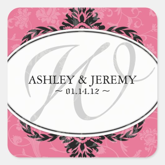 Honeysuckle bruiloft gunst Stickers (Voorkant)