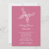 Honeysuckle Butterfly Bridal Shower Kaart (Voorkant)